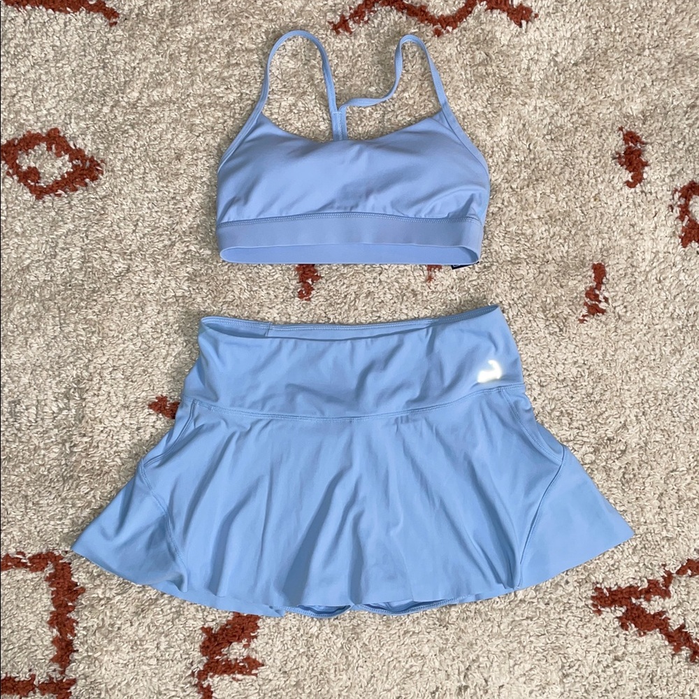 NWT- Cuffy’s- Sz Sm(6)- Cornflower Blue- Y Back Bra- Removab. Pads- Cotton Lined